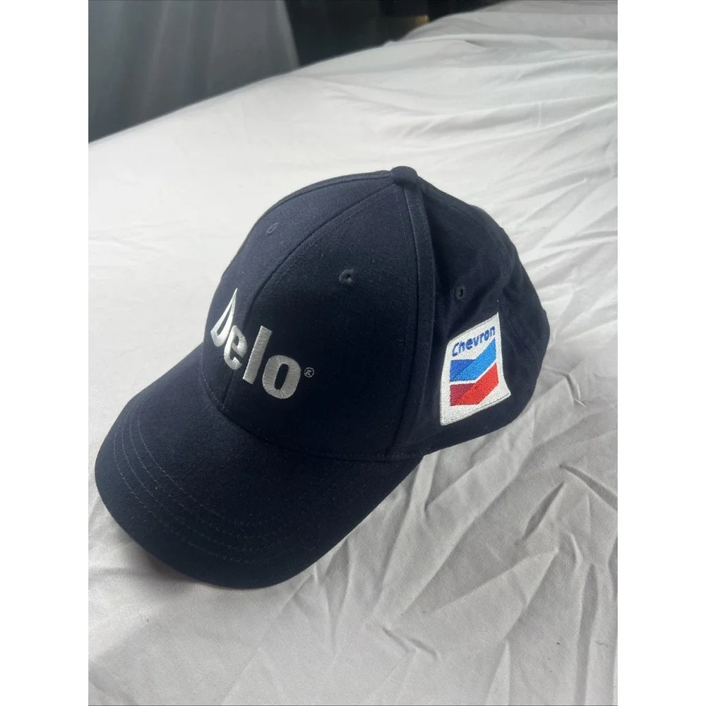 Blue Chevron Delo Trucker Style Hat‎ Strap Back